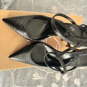 Christian Louboutin Black Textured Heels